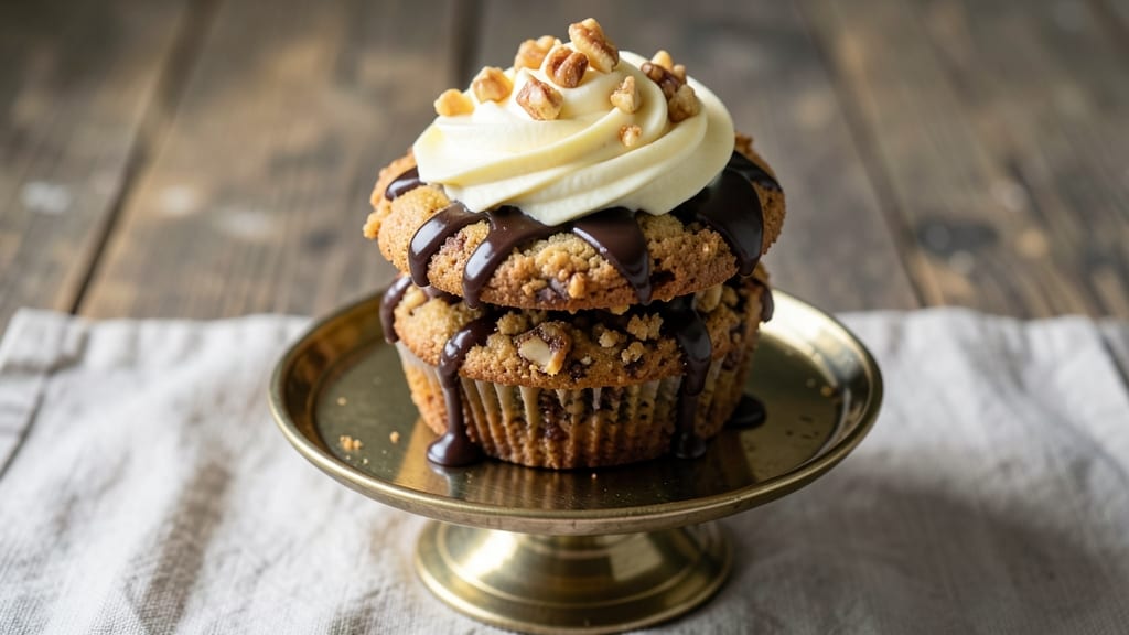 Biscoff Cookie Cupcake Recipe: Foil-Sealed Vanilla Streaks and Buttery Crunch