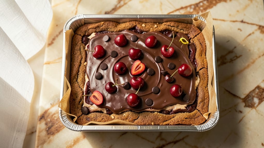 Chocolate Cherry Magic Cookie Bars Recipe: Foil-Sealed Crunch Meets Gooey Cherry Bursts