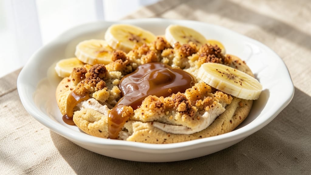 Banana Caramel Crumbl Cookie Recipe: Buttery Crunch Meets Gooey Caramel Rivers