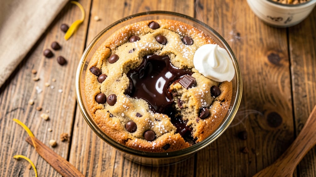 Chocolate Chip Cookie Lava Cake Recipe: Warm Cookie-Dough Crunch With Molten Chocolate Rivers