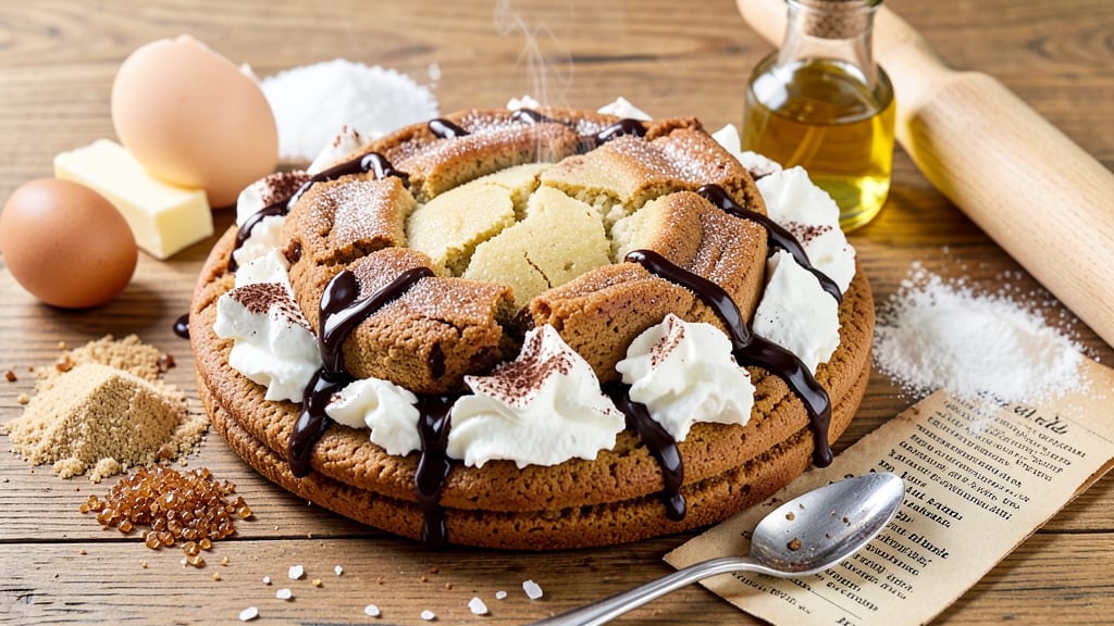 1 Giant Cookie Recipe: Foil-Sealed Crunch Meets Gooey Vanilla Rivers