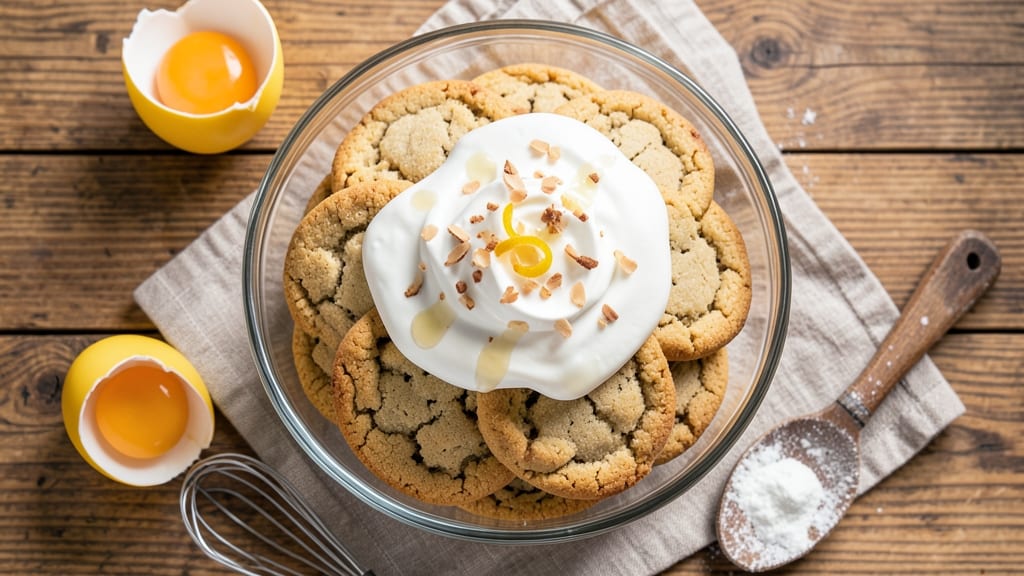 Cake Mix Cool Whip and Egg Cookie Recipe: No-Bake Foil Sealed Crunch