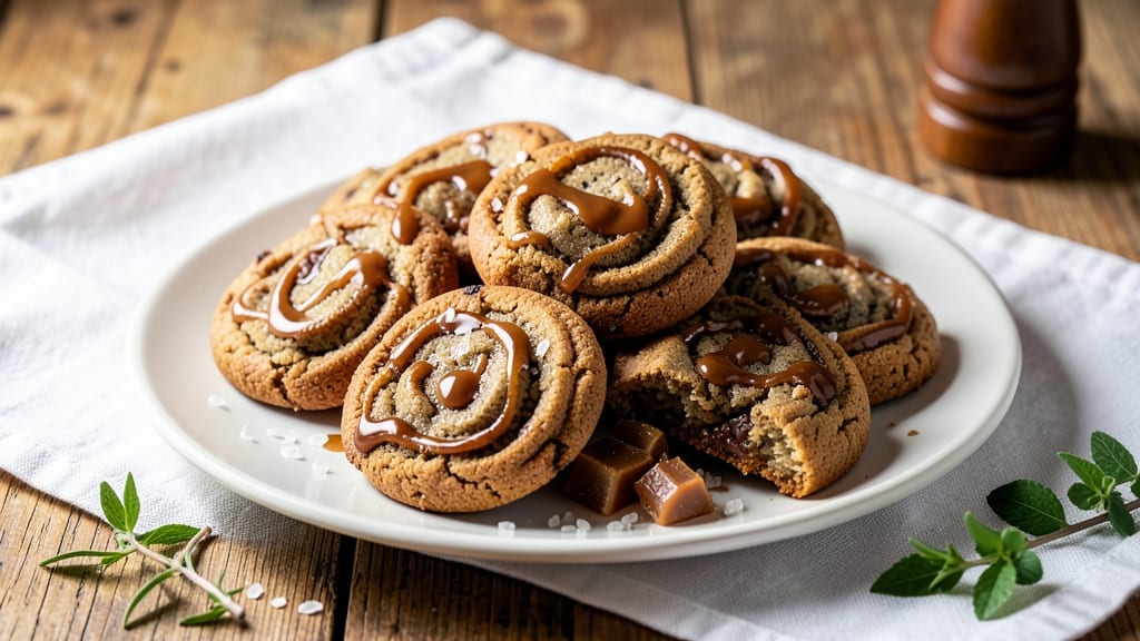 Barnes and Noble Salted Caramel Toffee Cookie Recipe: Salted Caramel Crunch With Vanilla Bean Streaks