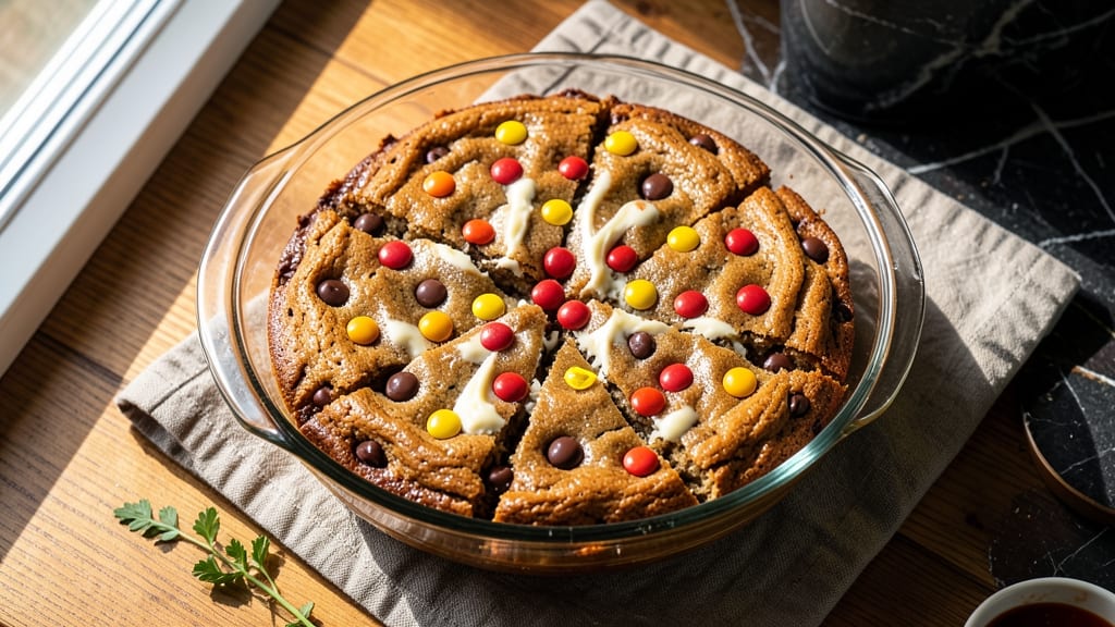 5-Minute M&M Cookie Bars Microwave Recipe: Crunchy Top, Melty Chocolate Rivers