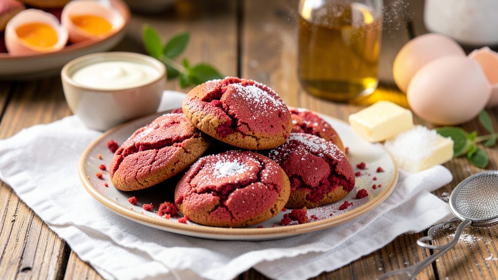 Pioneer Woman Red Velvet Cookie Recipe: Bold Vanilla Streaks and Sandpaper Crunch