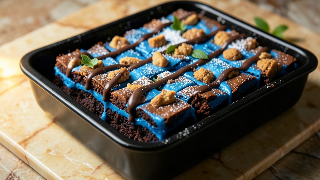 Blue Velvet Cookie Monster Brownies Recipe: Foil-Sealed Crunch Meets Fudgy Depth