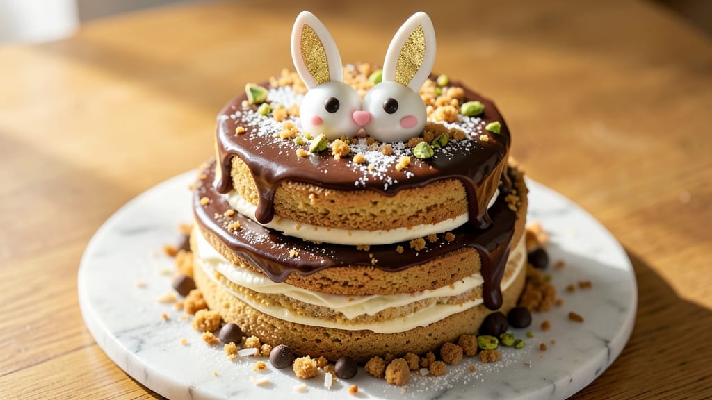 Bunny Cookie Cake Recipe: Foil-Sealed Crunch With Vanilla Bean Streaks