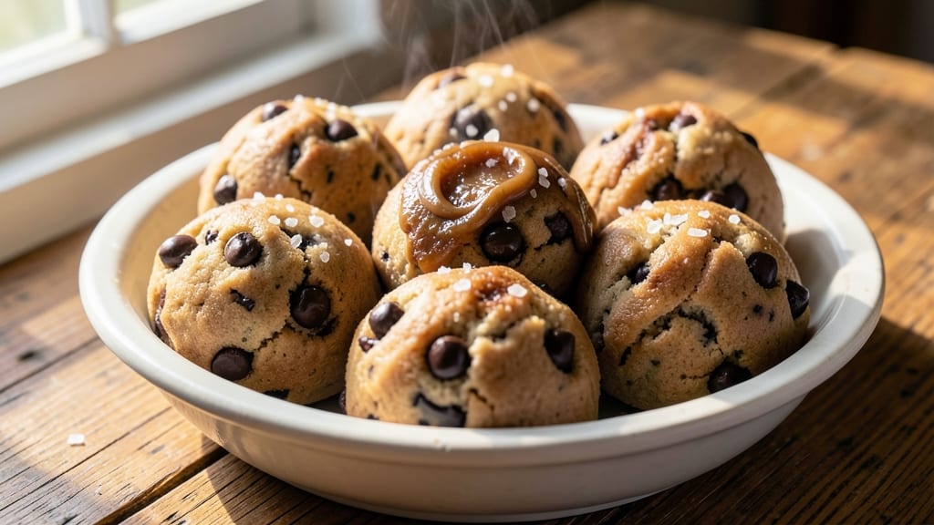 Chocolate Chip Cookie Dough Balls Recipe: Warm Vanilla Streaks and Crunchy Edges