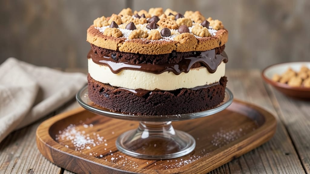 5-Layer Brownie Cookie Cheesecake Recipe: Dessert Tower of Richness in One Bite