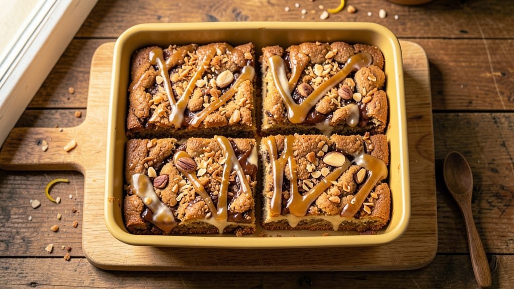Almond Joy Magic Cookie Bars Recipe: Foil-Sealed Vanilla Streaks and Nutty Crunch