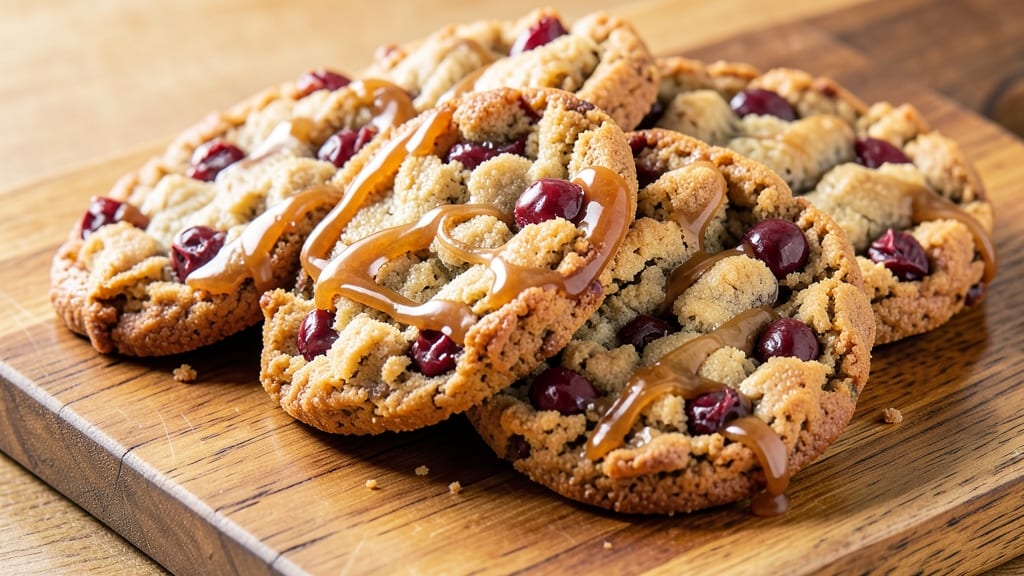 Cherry Chip Nougat Cookie Recipe: Crunchy Sandpaper Texture With Gooey Fruit Filling