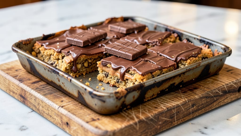 Butterfinger Cookie Bars Recipe: Crunchy Peanut Butter Crust Meets Gooey Chocolate Rivers