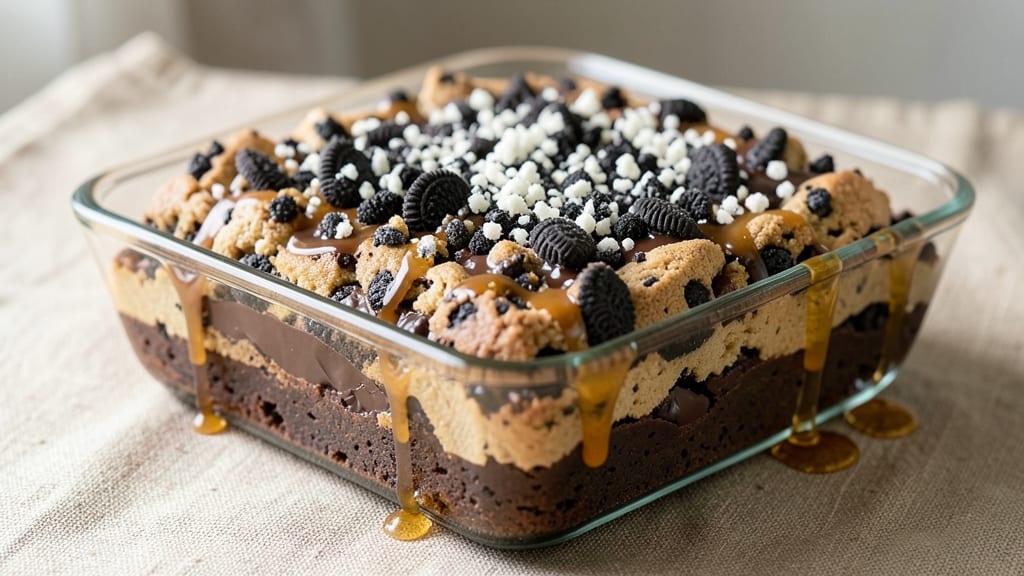 Brownie Chocolate Chip Cookie Oreo Recipe: Fudgy-Crunchy Layered Dream in One Pan