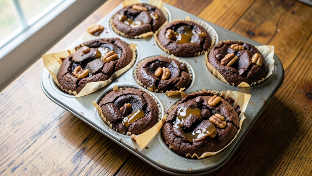 Brownie Cookie Muffins Recipe: Triple-Layered Crunch and Fudgy Bliss