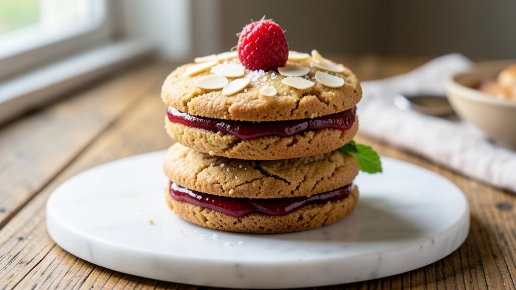 Almond Raspberry Sandwich Cookie Recipe: Nutty-Creamy Layers With Bursting Berries