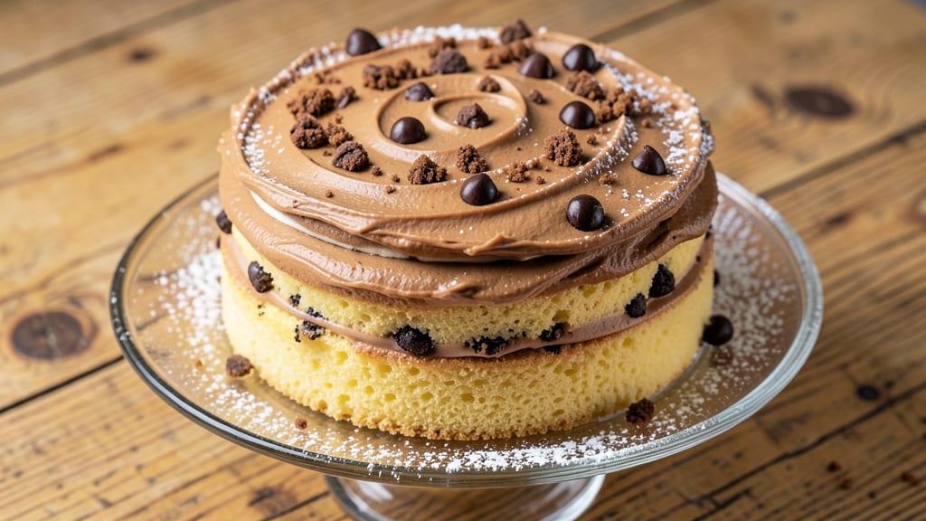Chocolate Chip Cookie Cake Frosting Recipe: Vanilla Bean Buttercream With Crunchy Cookie Crumbs