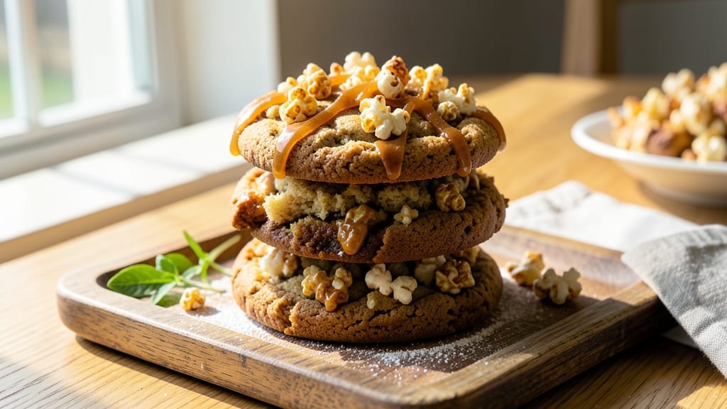 Caramel Popcorn Cookie Recipe: Buttery Crunch Meets Sweet Caramel Rivers