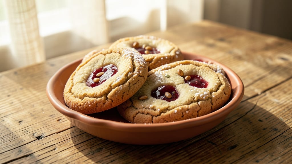Buttery Thumbprint Cookie Recipe: Vanilla Bean Hearts in Crispy Edges