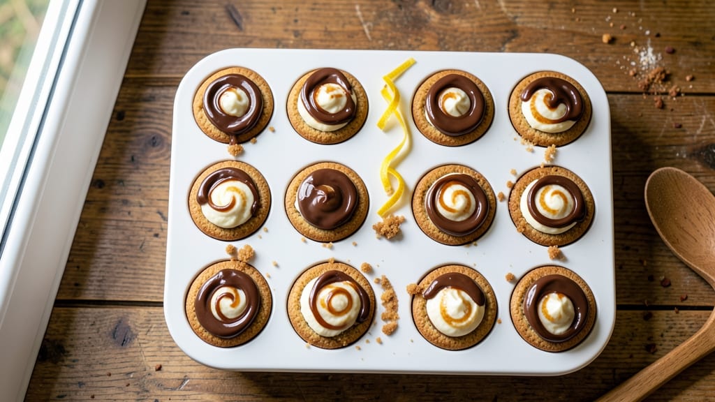 Boston Cream Pie Cookie Cups Recipe: Vanilla Bean Frosting Swirled Into Crunchy Rims