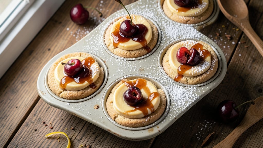 Cherry Cheesecake Cookie Cups Recipe: Tart-Sweet Bites With Gooey Cherry Centers